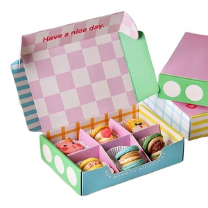Emballage alimentaire de cadeau de biscuit de luxe personnalisé de forêts boîte d'emballage de papier de beignet de biscuit sucré avec échantillon gratuit de logo - Product Image 1