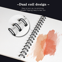 24 feuilles 180gsm 100% coton tampon aquarelle papier aquarelle sans acide reliure spirale peinture dessin papier aquarelle livre