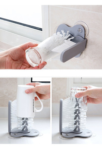 Detachable Type Sucker Cup Brush Milk Bottle Cleaning Brush Water Bottles <b>Cleaner</b> Glass Cup Cleaning Brush Kitchen Tools - Product Image 3
