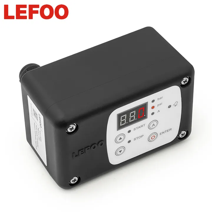 LEFOO 110-220VAC allarme display digitale elettronico interruttori di controllo automatico della pressione dell'aria per pompa dell'acqua del compressore d'aria
