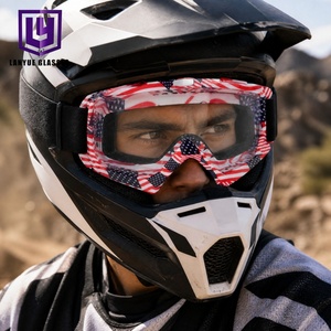 Unisex ATV UTV Staubdichte Winddichte Gesichtsschutzbrille mit Grafikdruck TPU-Rahmen Enduro Downhill Racing Sportbrille - Product Image 2