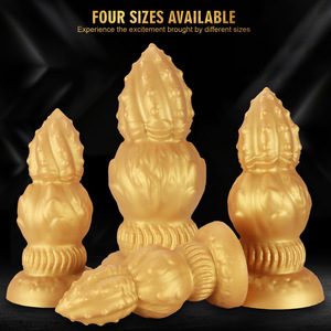 Venta al por mayor de fábrica: Juguete anal de silicona gigante con textura de mano de Buda, base ancha, para BDSM <span class=keywords><strong>gay</strong></span>, proveedor a granel - Product Image 2