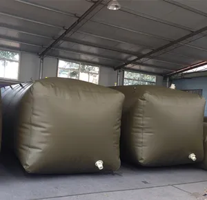 Tanque de agua de la industria de lona de PVC flexible y móvil 30000 litros