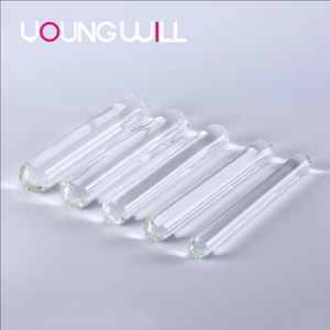 Super Grote Transparante Glazen Penis Vibrator Eenvoudige Kristal Masturbatie Stick Hoge Sexappeal Voor Vrouwelijke G-Spot Achtertuin - Product Image 3