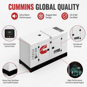 Groupe électrogène diesel de type ouvert haute performance 1500 kVA, générateur industriel alimenté par moteur pour grands projets - Product Image 2