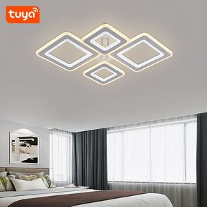 Luz de techo LED de diseño moderno de alta calidad-HIVIES Iluminación interior de moda simple para Hotel Oficina Estudio Control remoto WIFI - Product Image 3