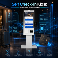 Hotel-Selbstbedienungs-Kiosk-System mit Gesichtserkennung, Bluetooth- und USB-Konnektivität, Schlüsselkarten-Ausgabe und Serviceroboter