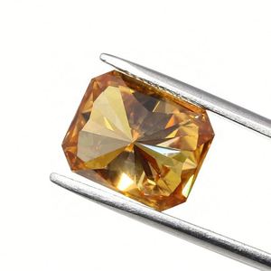 2021 Venta caliente Moissanite de corte radiante Champán sintético Moissanite Diamond Stone - Product Image 2