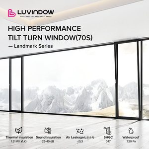 Fenêtre à ouverture basculante certifiée NFRC, cadre en aluminium, revêtement en poudre, rupture de pont thermique, économie d'énergie pour fenêtres de remplacement - Product Image 5