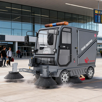 Barredora Automática CleanHorse M10 de 2500 mm, Barredora de Pisos Automática con Batería y Control de Polvo por Aspiración