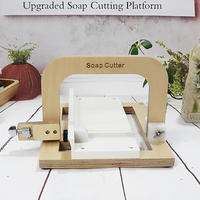 Grande table de découpe de savon professionnelle en bois faite à la main, machine de découpe de fil DIY, couteau de découpe réglable, coupe-savon en barre