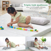 Matelas en mousse à mémoire de forme haute densité personnalisé rouleau dans une boîte Matelas compact pliable facile à ranger matelas pliable simple pour le camping