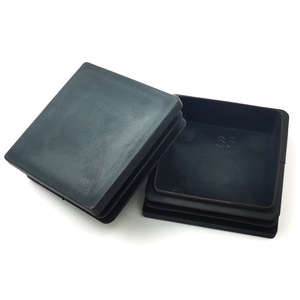Plastic Leg Protection <b>Pad</b> 60x60mm Square Anti Slip Furniture Table <b>Chair</b> Foot <b>Pad</b> Black - Product Image 1