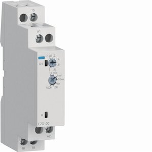 Relè di ritardo all'accensione Ezd100, 1 contatto di commutazione, 1 modulo DIN - Product Image 1