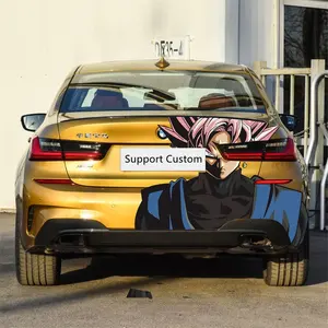 Anime Heck Autotür Seite Ganzkörper Grafik Aufkleber Design benutzer definierte Druck Auto Vinyl 3D Anime für Autos Wrap Aufkleber Aufkleber