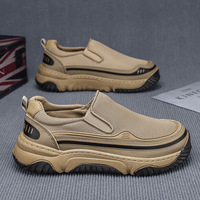 Chaussures décontractées pour hommes, nouvelle collection été, respirantes, en maille, semelle extérieure en PVC, semelle épaisse rehaussante, légères, à lacets, mixtes