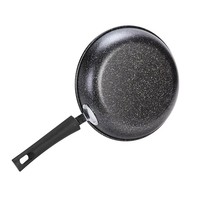24/26/28/30cm Wajan Murah Anti Lengket Lapisan Marmer Baja Karbon Besi untuk Memasak Menggoreng Panci Malaysia Murah Set Panci
