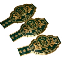 Étiquettes personnalisées pour cigares, anneaux de cigares, autocollants en relief avec feuille d'or, autocollants holographiques, emballages pour anneaux de cigares