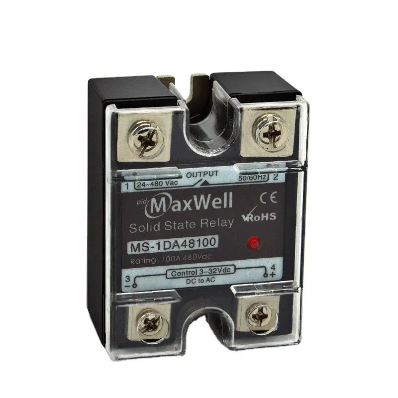 Maxwell MS-1DA48100 단상 솔리드 스테이트 릴레이 100a