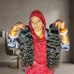 100% Natural Color Black Unprocessed Human Hair Product Bundles Curly Raw Indian Virgin Human Hair Loose Deep Waves <b>Extensions</b> - Product Image 1