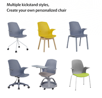 Chaise de bureau décontractée simple pour réunions et formations, avec dossier ajouré créatif, hauteur réglable, pivotante et pliable, idéale pour la salle à manger
