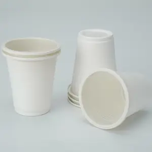 4oz 120ml Wholesale Disposable Corn Starch Cup Cold Hot Drink Biodegradable Compostable Cornstarch Eco Disposable Coffee Cups
