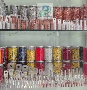 सयुक्त किट 480/300/280 पीसी 150 वी रेटेड इंसुलेटेड इलेक्ट्रिकल वायर स्पैड बट रिंग फोर्क प्लास्टिक क्रिम्प लुग टर्मिनल - Product Image 3