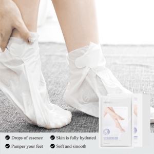 Masque de pied blanchissant personnalisé en usine OEM Huile d'avocat Hyaluronate de sodium Collagène hydratant Exfoliant Échantillon à usage domestique gratuit - Product Image 5