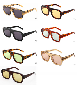 Gafas de Sol Grandes Vintage de Diseño de la Marca Lmamba, Montura Cuadrada de Acetato para Hombre, Gafas de Sol Polarizadas para Mujer - Product Image 3