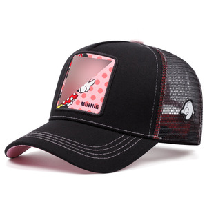 Gorra de camionero estilo americano de 6 paneles con visera ancha, diseño de pato de dibujos animados Hip-Hop Anime, ajustable, de tela de malla, transpirable y con protección solar. - Product Image 3