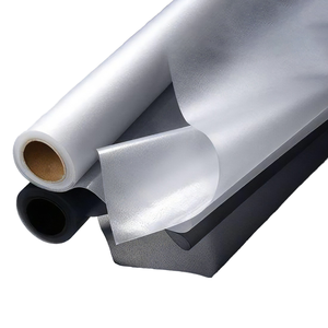 Pegatina DE PRIVACIDAD esmerilada de PET blanca mate, <span class=keywords><strong>papel</strong></span> de contacto transparente <span class=keywords><strong>para</strong></span> dormitorio, baño, decoración del hogar, película de ventana de vidrio helado, hoteles - Product Image 1