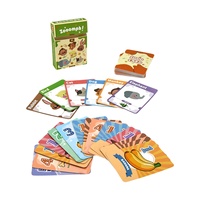 Jeu de cartes en papier éducatif de réaction rapide, défi de transformation animale, personnalisé, pour la famille et les fêtes