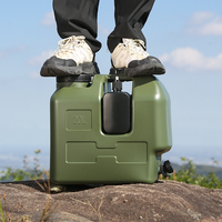 Réservoir d'eau en HDPE de qualité alimentaire 15L 20L 30L, bidon d'eau portable avec robinet pour le camping, la randonnée, le camping-car, la randonnée en plein air, seau à eau