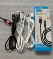 Cable USB Tipo C 6A de Carga Súper Rápida, Cable de Silicona Suave con Indicador LED de 1M, Cable de Datos para Todos los Teléfonos Android