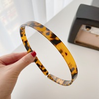 Accessoire de tête en acétate, style simple, bandeau pour fille, série couleur écaille de tortue, petite fille fraîche