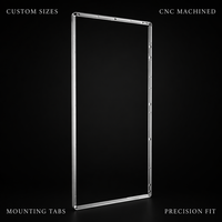 Châssis de précision en aluminium usiné CNC sur mesure OEM, couleur argent, pour tablette, moniteur, panneau d'affichage industriel, fabricant de boîtiers