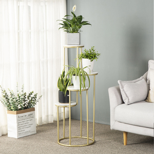 <span class=keywords><strong>Flores</strong></span> de mesa y soporte de decoración para boda, estante de exhibición dorado, venta al por mayor - Product Image 4