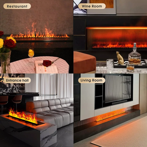 <span class=keywords><strong>Chimenea</strong></span> Eléctrica <span class=keywords><strong>Decorativa</strong></span> con Efecto <span class=keywords><strong>de</strong></span> Llama <span class=keywords><strong>de</strong></span> <span class=keywords><strong>Vapor</strong></span> <span class=keywords><strong>de</strong></span> <span class=keywords><strong>Agua</strong></span> 3D LED, 220V, 1200, 1500, 1800mm - Product Image 6