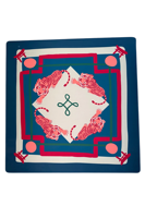 Jeu de tuiles de Mahjong Paysage Oriental Bonsaï, motif Grue et Tigre, Kit de jeu de Mahjong américain blanc imprimé pour les amateurs de Mahjong