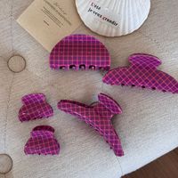 BELLEWORLD – Lot de pinces à cheveux personnalisées à motif écossais violet, barrettes à pois et tartan, accessoires pour cheveux pour femmes et filles
