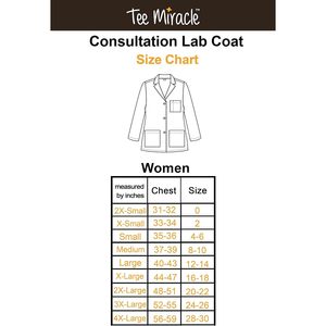 Bata de Laboratorio Médica para Mujer, Manga Larga, 3 Bolsillos, Uniforme de Consulta, Uso Hospitalario, Personalizable con Bordado, Tela Popelina Blanca - Product Image 5