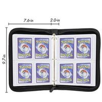 Livre de rangement de jeu étanche en PU personnalisé Protecteur transparent de reliure pour cartes à collectionner à feuilles mobiles