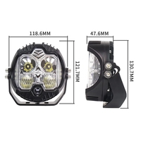 Lampes de tir latérales Led 5 pouces, Pod de lumière 50W avec DRL ambre, feux de tir latéraux de conduite, faisceau combiné pour camion