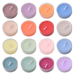 Petites bougies parfumées miniatures à flamme, bougies de couleur claire, aromathérapie, cadeau parfumé, tasses transparentes, bougies chauffe-plat, Noël - Product Image 5