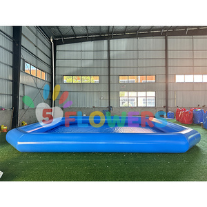 Piscina de agua azul de PVC comercial piscina inflable barata para niños con <span class=keywords><strong>bomba</strong></span> de aire gran oferta - Product Image 3