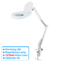 Lampe de lecture et d'inspection électronique à loupe pour salon de beauté, cosmétiques, ongles et cils, modèle ancien