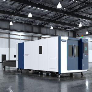 מכונת חיתוך לייזר סיבים דיגיטלית CNC לפחים, חותך לייזר מתכת מדויק, קירור מים, PLT/AI, 3 צירים אוטומטי - Product Image 1