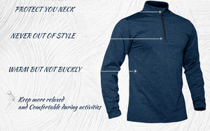 Haute qualité OEM/ODM <span class=keywords><strong>pull</strong></span> de sport thermique hommes 1/4 fermeture éclair hauts respirant gymnastique course t-shirt <span class=keywords><strong>pull</strong></span> mâle vêtements de sport - Product Image 5