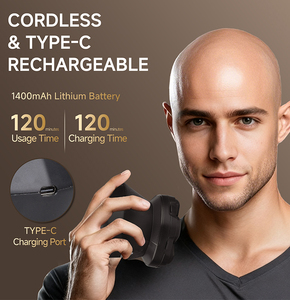 Thiết Kế Mớ<span class=keywords><strong>i</strong></span> Có Thể Thay Đổ<span class=keywords><strong>i</strong></span> Cho Nhau Lưỡ<span class=keywords><strong>i</strong></span> Dao Cạo Râu Đ<span class=keywords><strong>i</strong></span>ện Dấu Hiệu Lưỡ<span class=keywords><strong>i</strong></span> 360 Độ Tự Động Vòng Tóc Clipper 7D Đầu Máy Cạo Râu Cho Ngườ<span class=keywords><strong>i</strong></span> Đàn Ông Trọc - Product Image 4