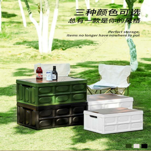 Boîtes de rangement pliables multi-usages en gros avec couvercles et poignées, conteneurs portables pour le camping, la pêche et les fournitures automobiles - Product Image 3